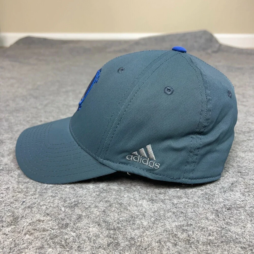 Golden State Warriors‎ Mens Hat Small Flex Gray Blue Basketball Adidas NBA Cap